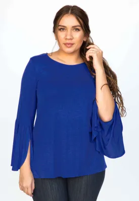 Bell Sleeve Tunic Royal