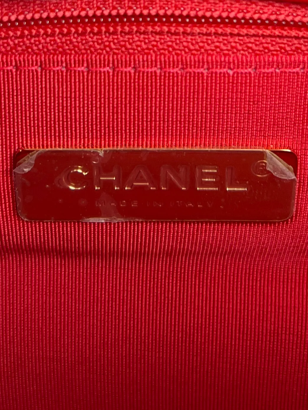 Chanel 19 Lage Quilted Handbag, NEW, RED