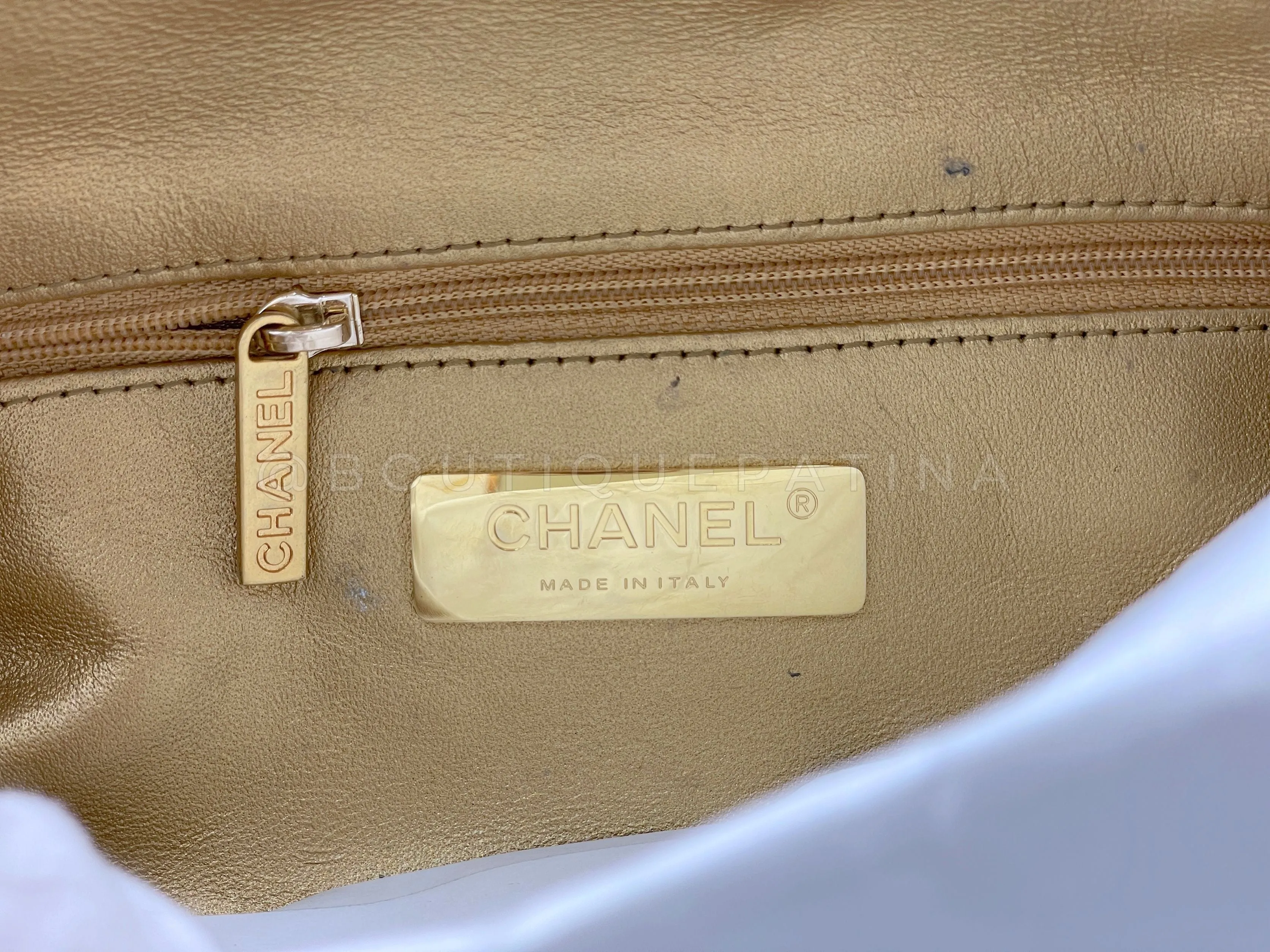 Chanel 19A Black All About Chains Fanny Pack Belt Bag