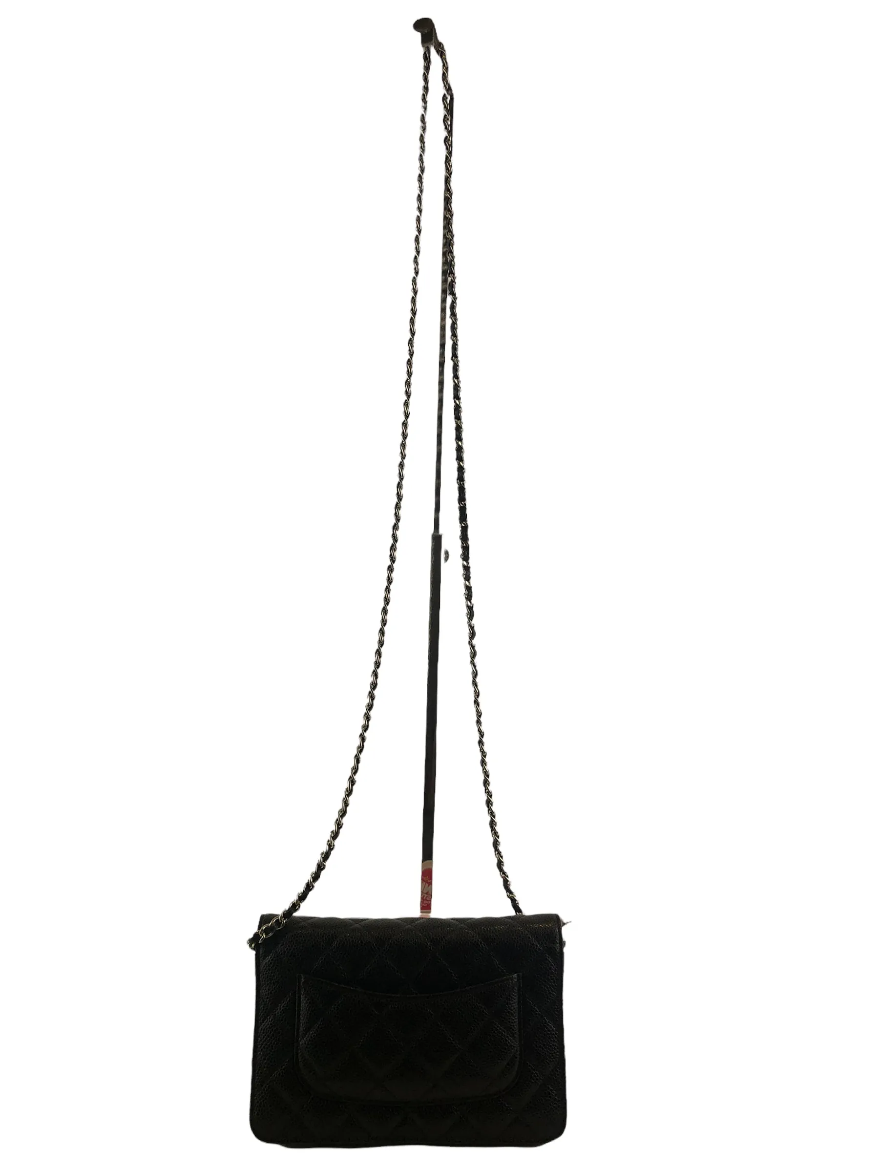 Chanel Black Caviar Leather Wallet on Chain