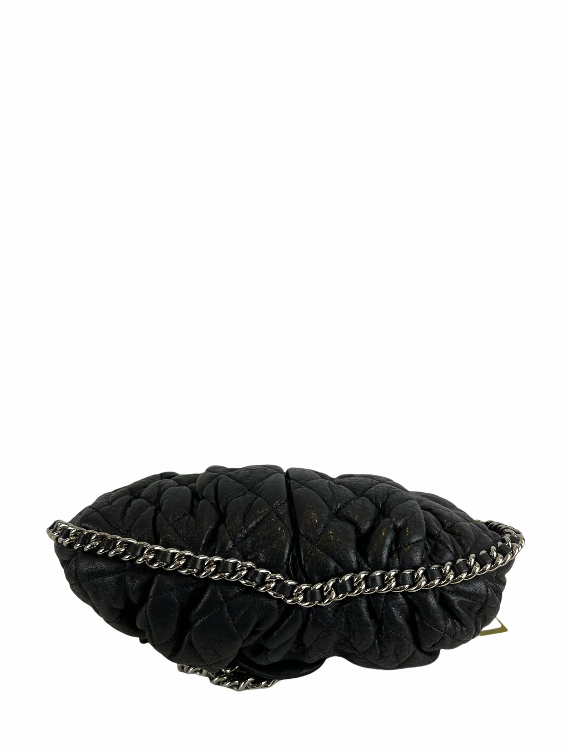 Chanel Black Leather Chain Flap Crossbody