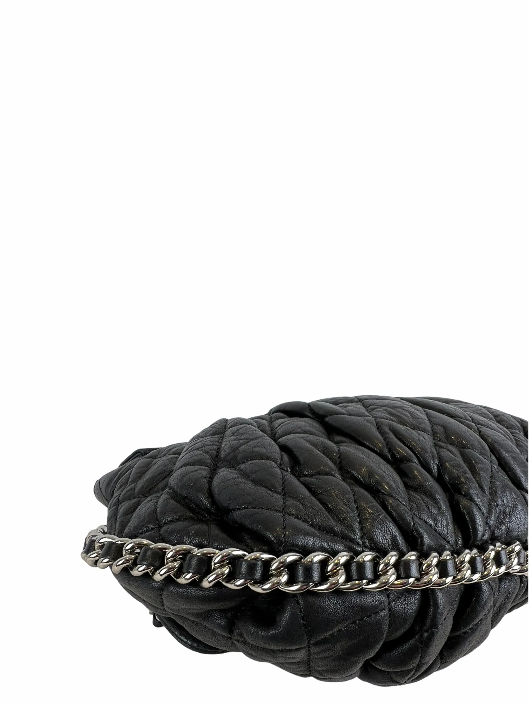 Chanel Black Leather Chain Flap Crossbody
