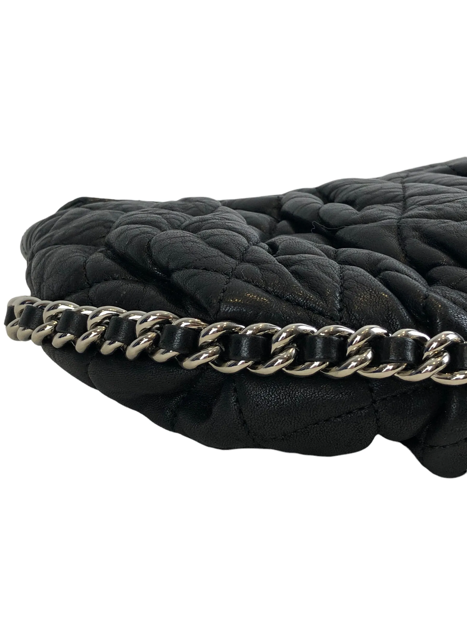 Chanel Black Leather Chain Flap Crossbody