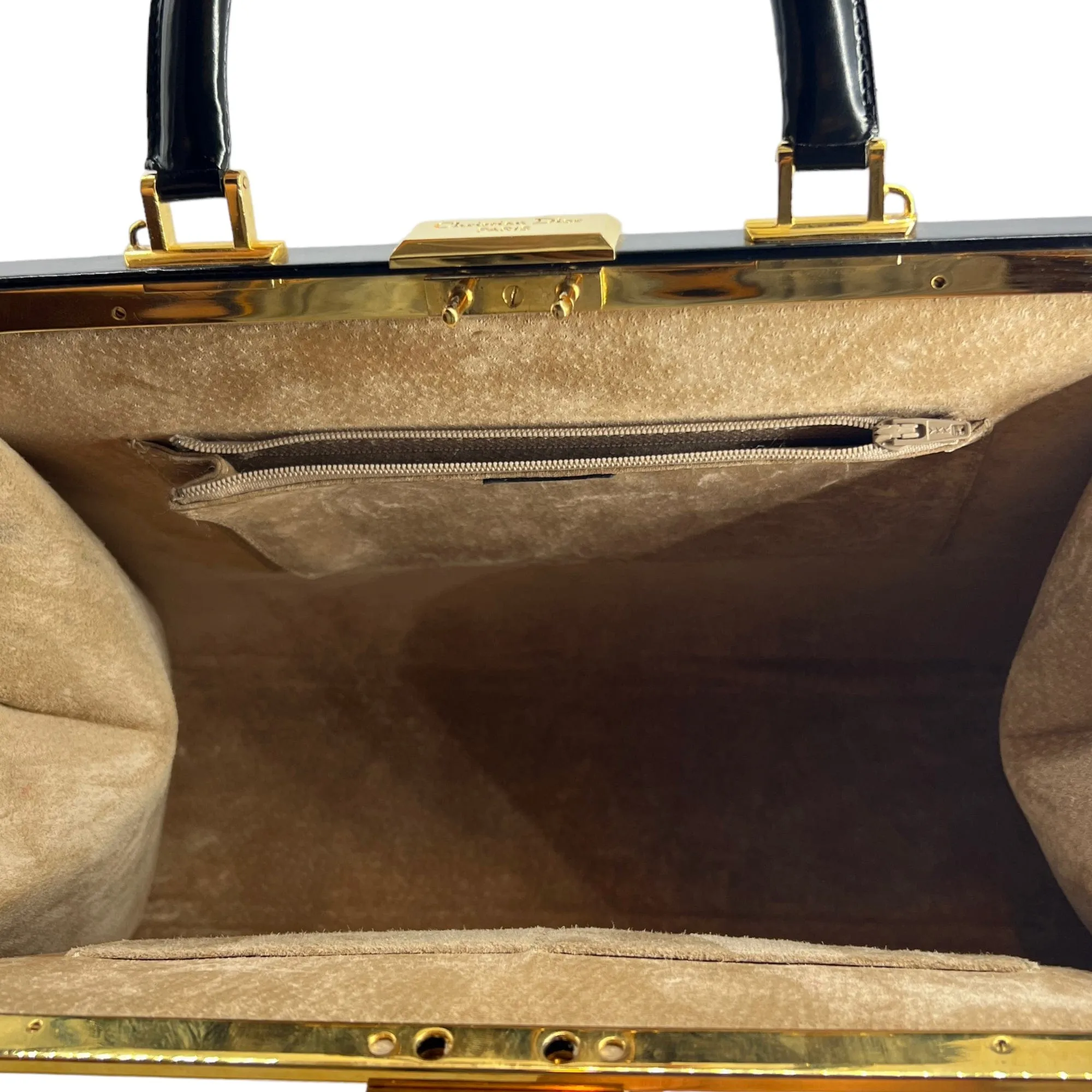 CHRISTIAN DIOR Vintage 2-Way Handle Bag - Black