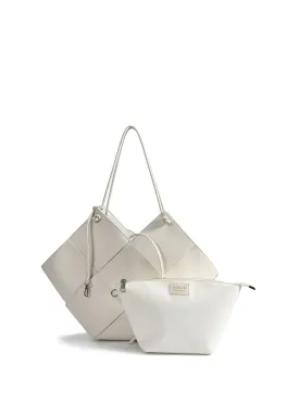 Contexture Leather Bag, Off White