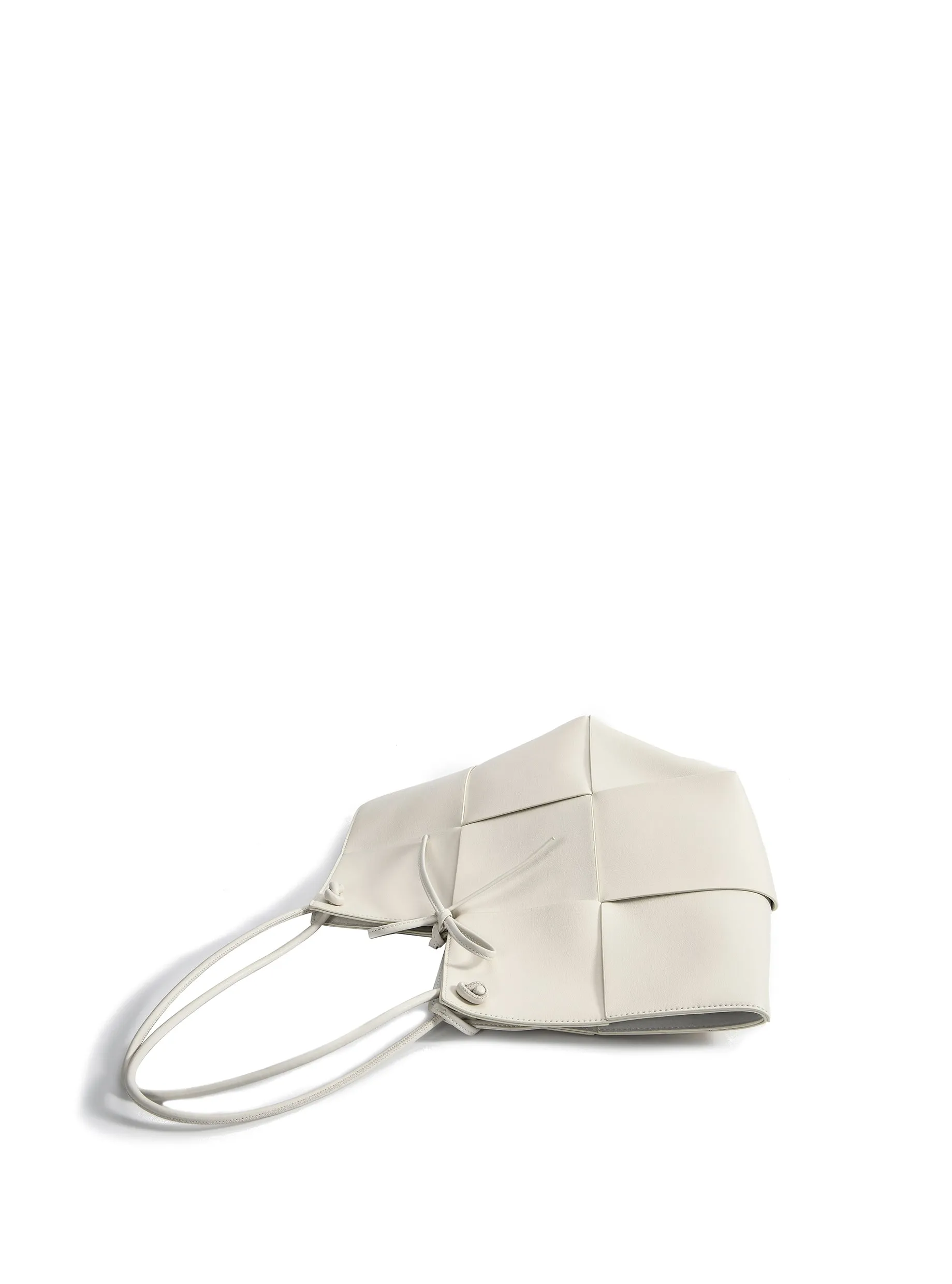 Contexture Leather Bag, Off White