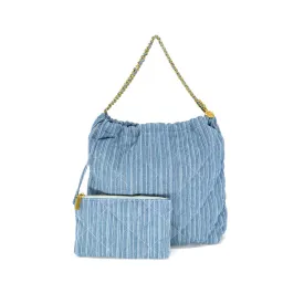 Denim Hobo Bag