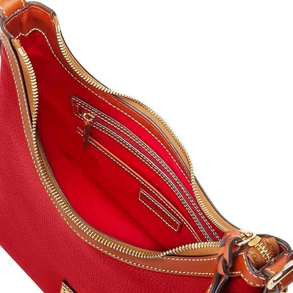 Dooney & Bourke Handbag Pebble Grain Hobo Bag, Red