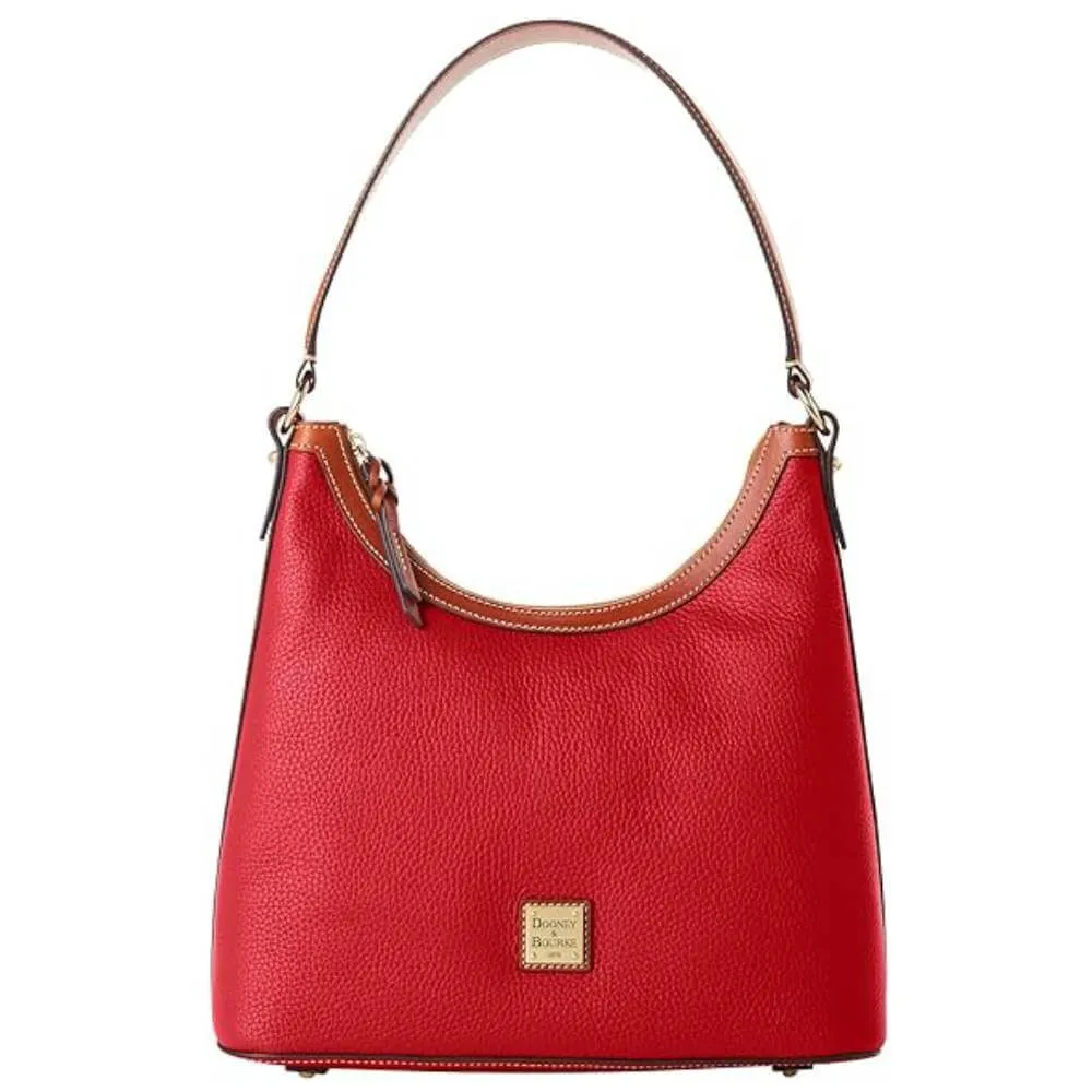 Dooney & Bourke Handbag Pebble Grain Hobo Bag, Red