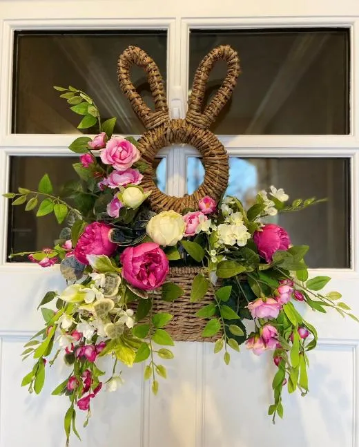 Easter Hot Sale!  - Bunny Basket Hanging Wall Pocket Spring Decor
