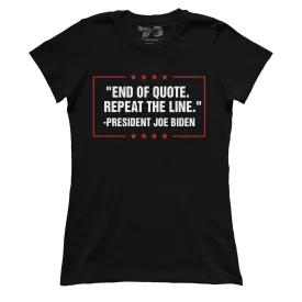 End of Quote (Ladies)