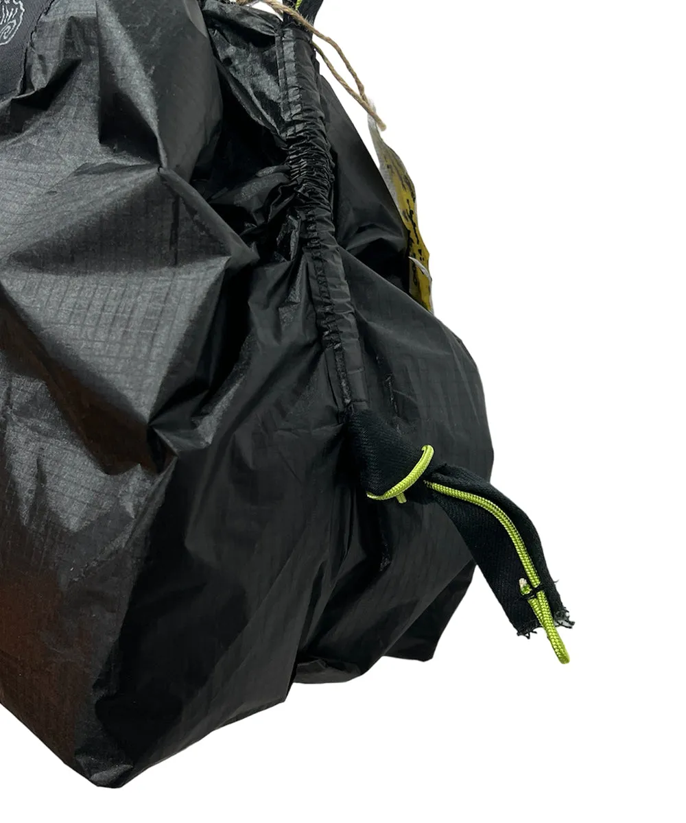 if space - not garbage bag square nylon rip black