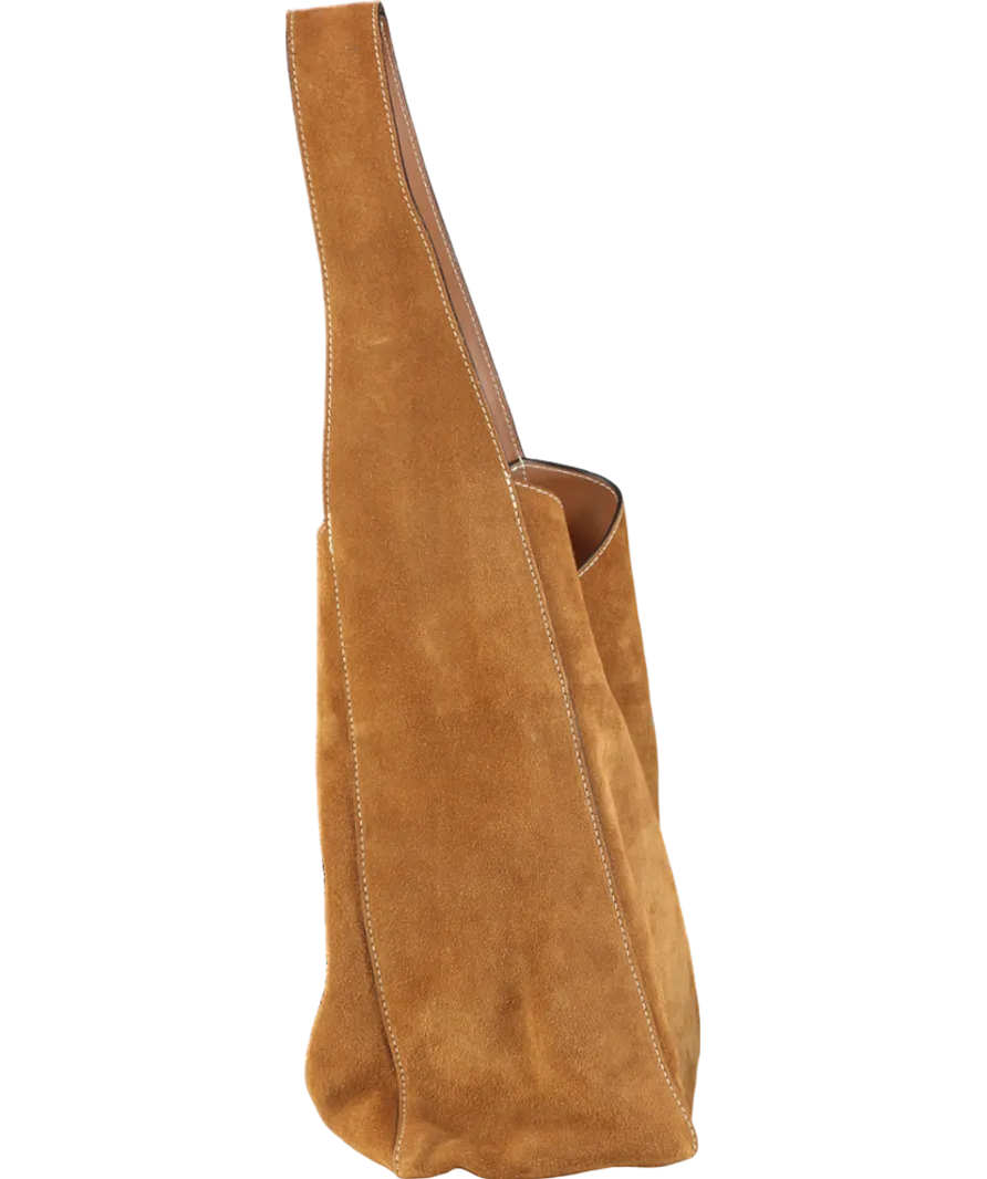 Jigsaw Brown Heckfield Suede Tote Bag