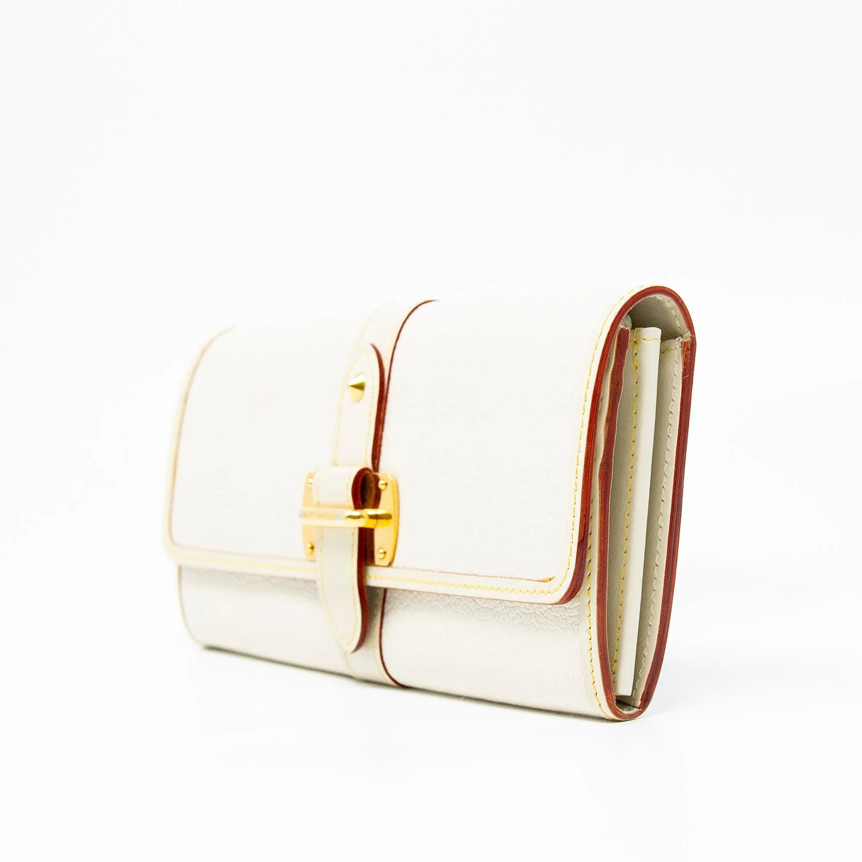 Louis Vuitton White Favori Suhali Continental Wallet