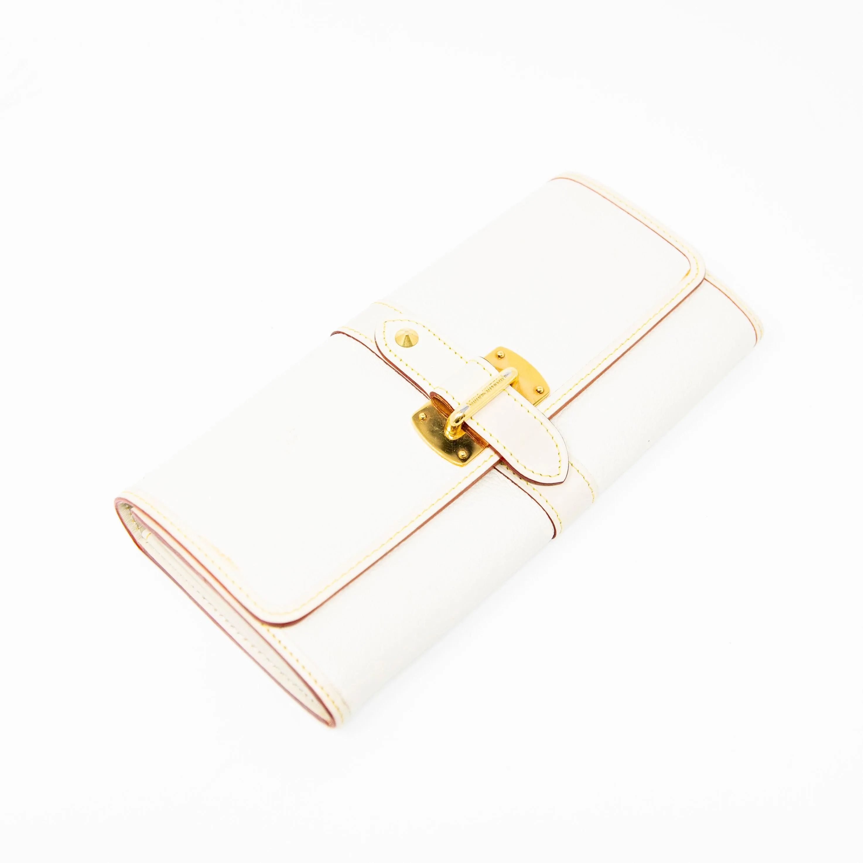 Louis Vuitton White Favori Suhali Continental Wallet