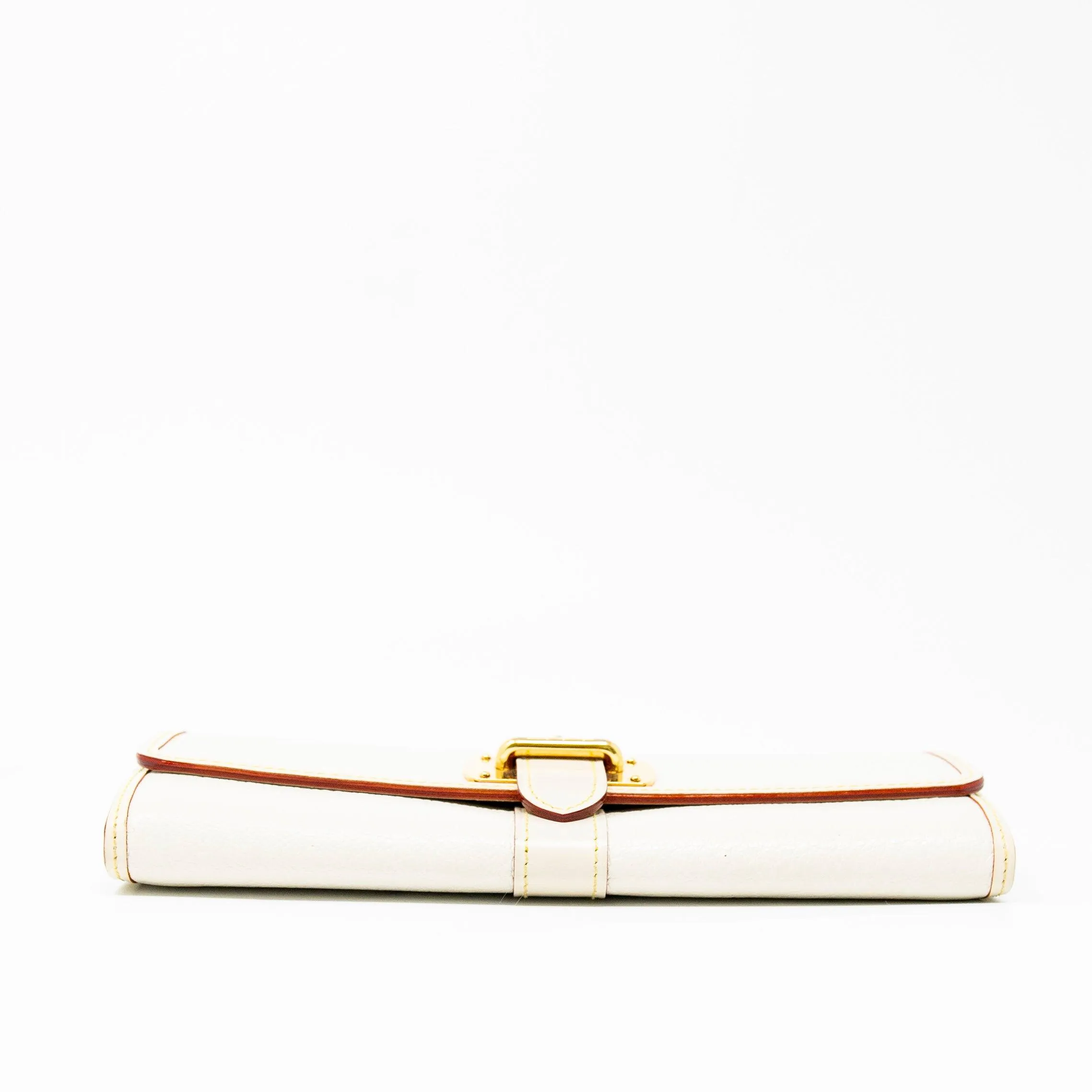 Louis Vuitton White Favori Suhali Continental Wallet
