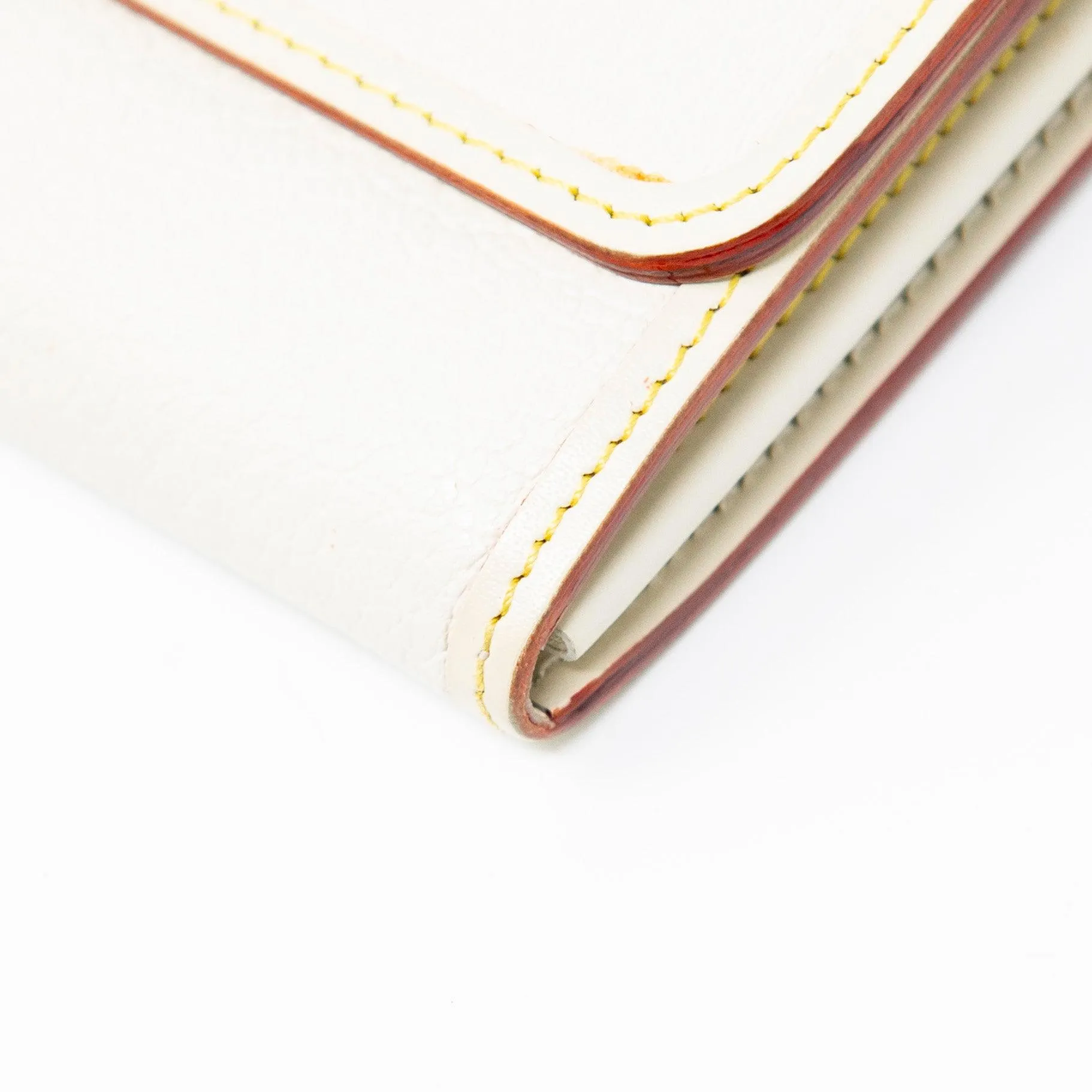 Louis Vuitton White Favori Suhali Continental Wallet