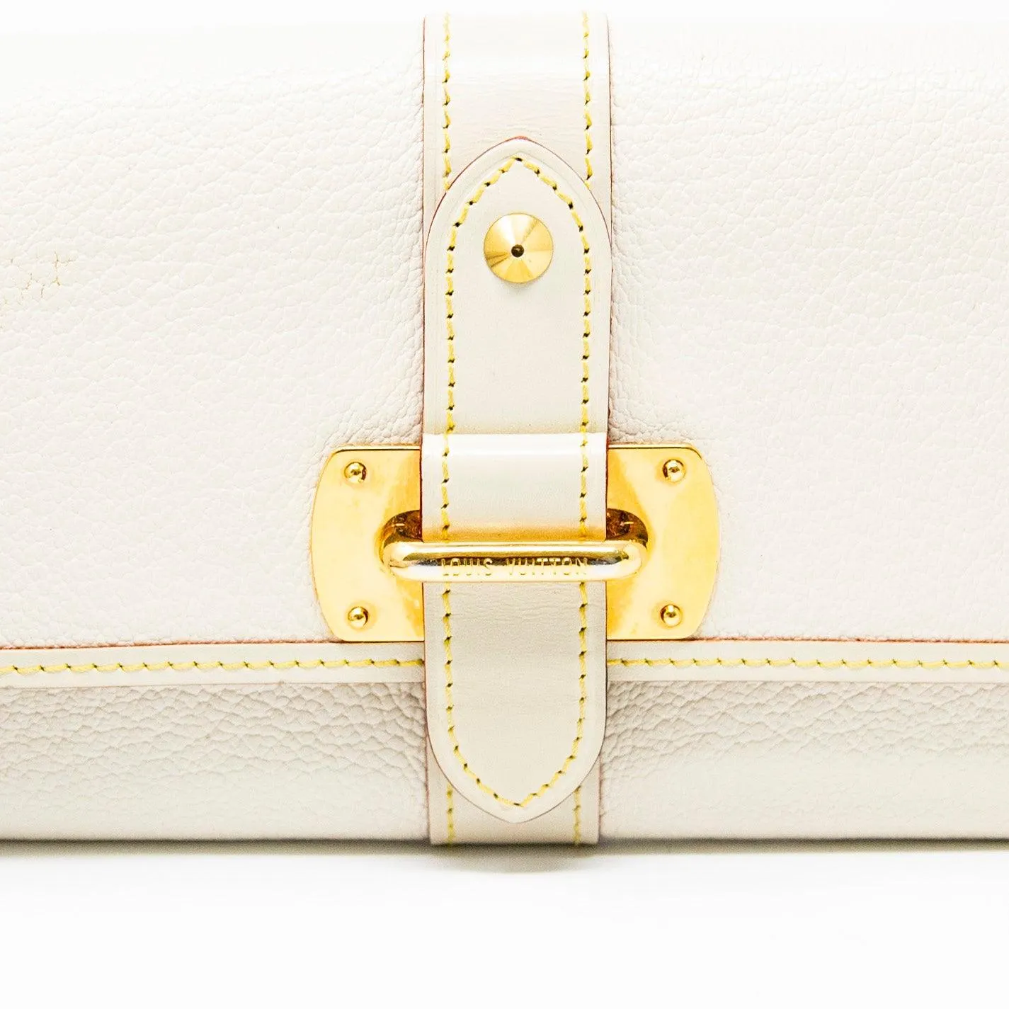 Louis Vuitton White Favori Suhali Continental Wallet