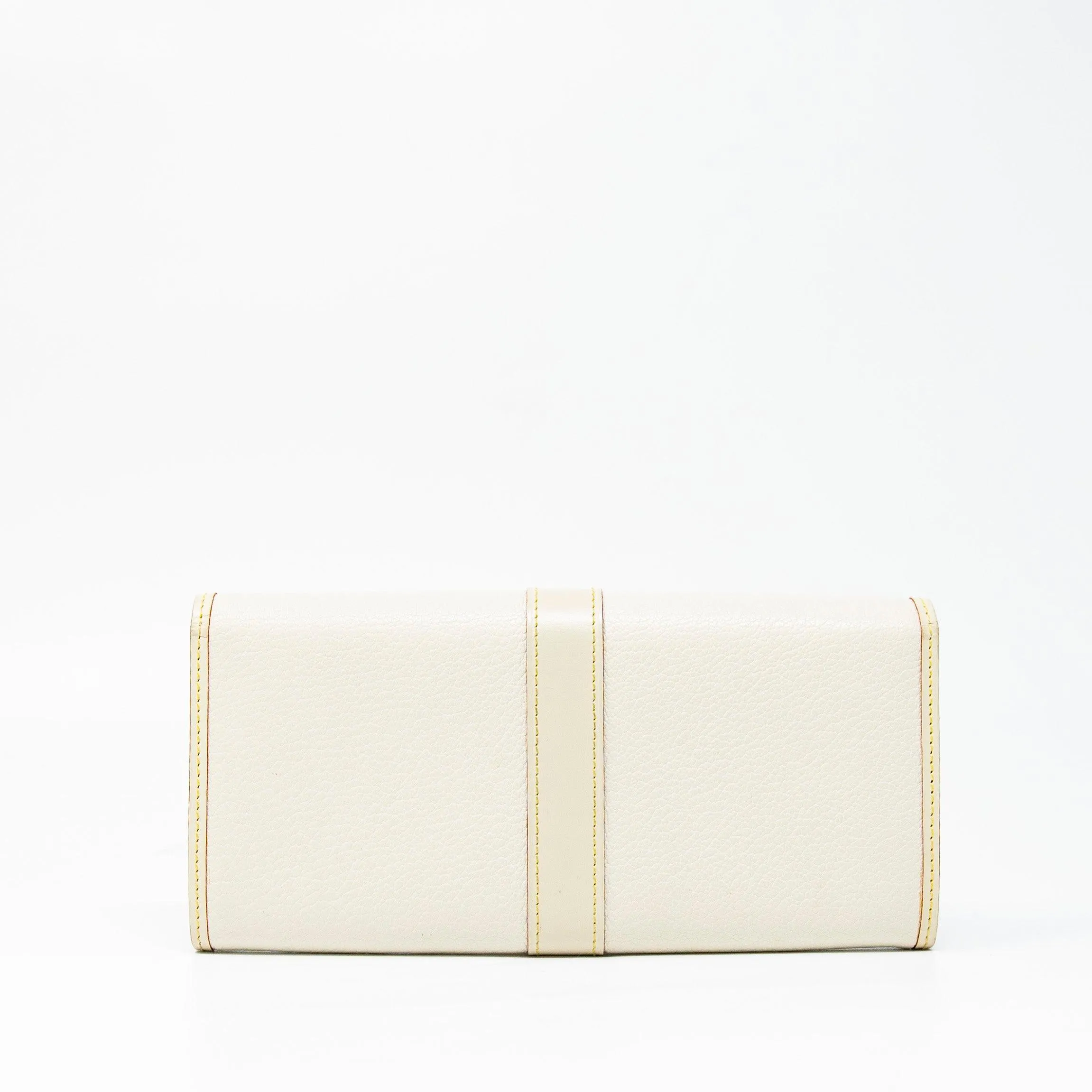 Louis Vuitton White Favori Suhali Continental Wallet