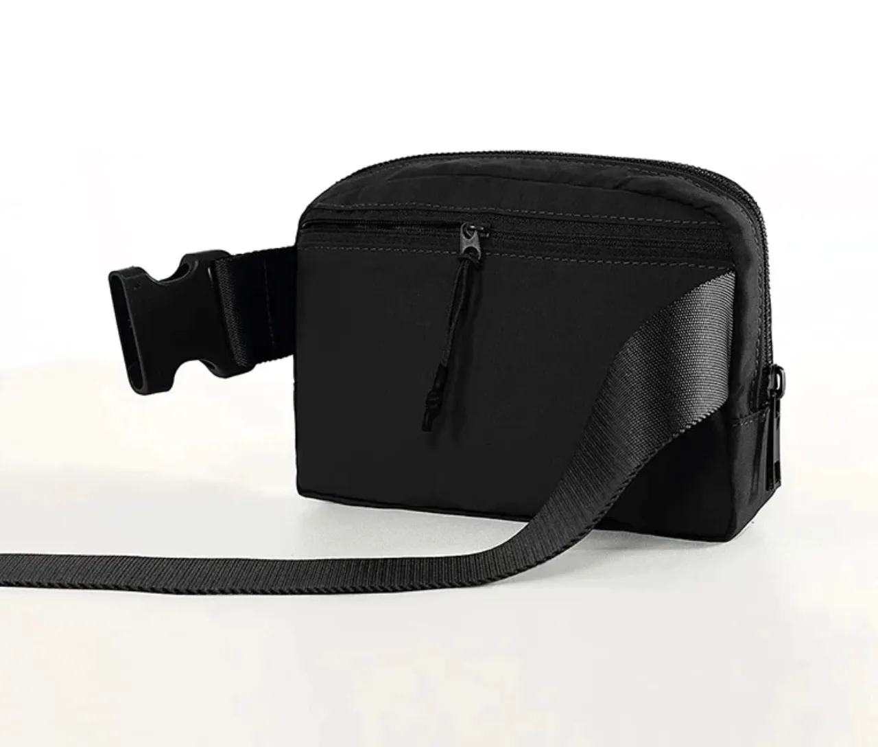 Mom Belt Bag in Black Nylon