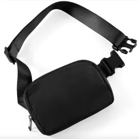 Mom Belt Bag in Black Nylon