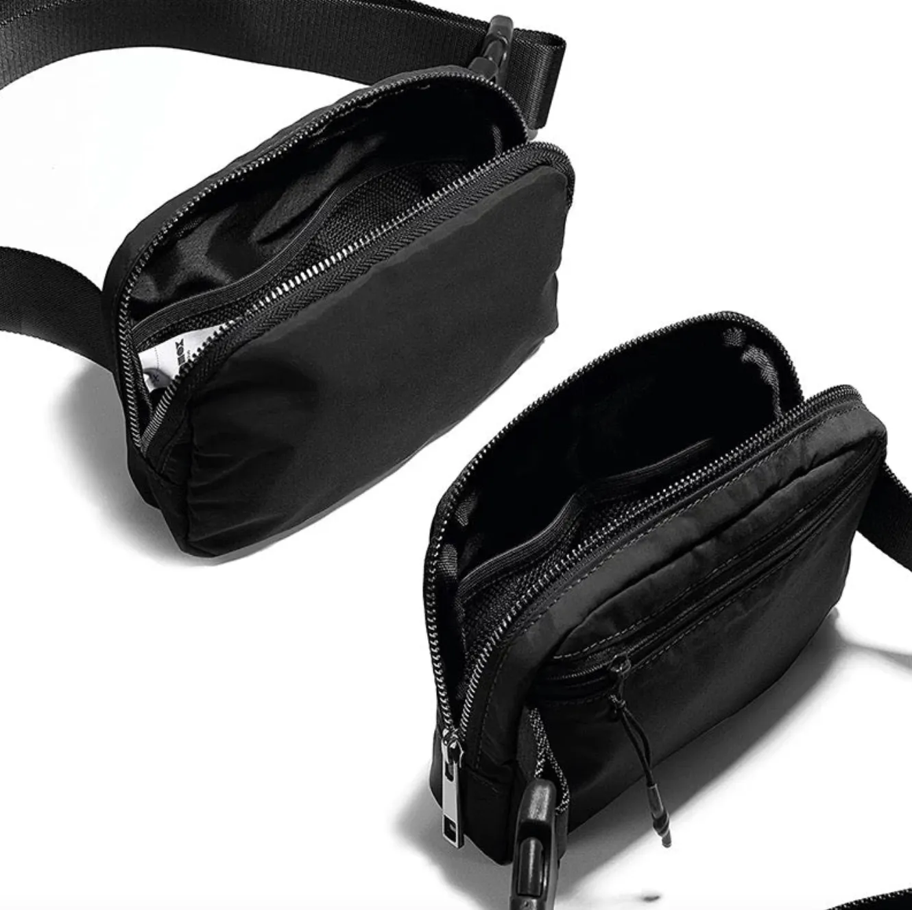 Mom Belt Bag in Black Nylon