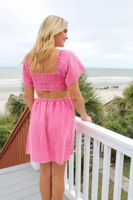 Simply Southern Pink in Me Cutout Dress