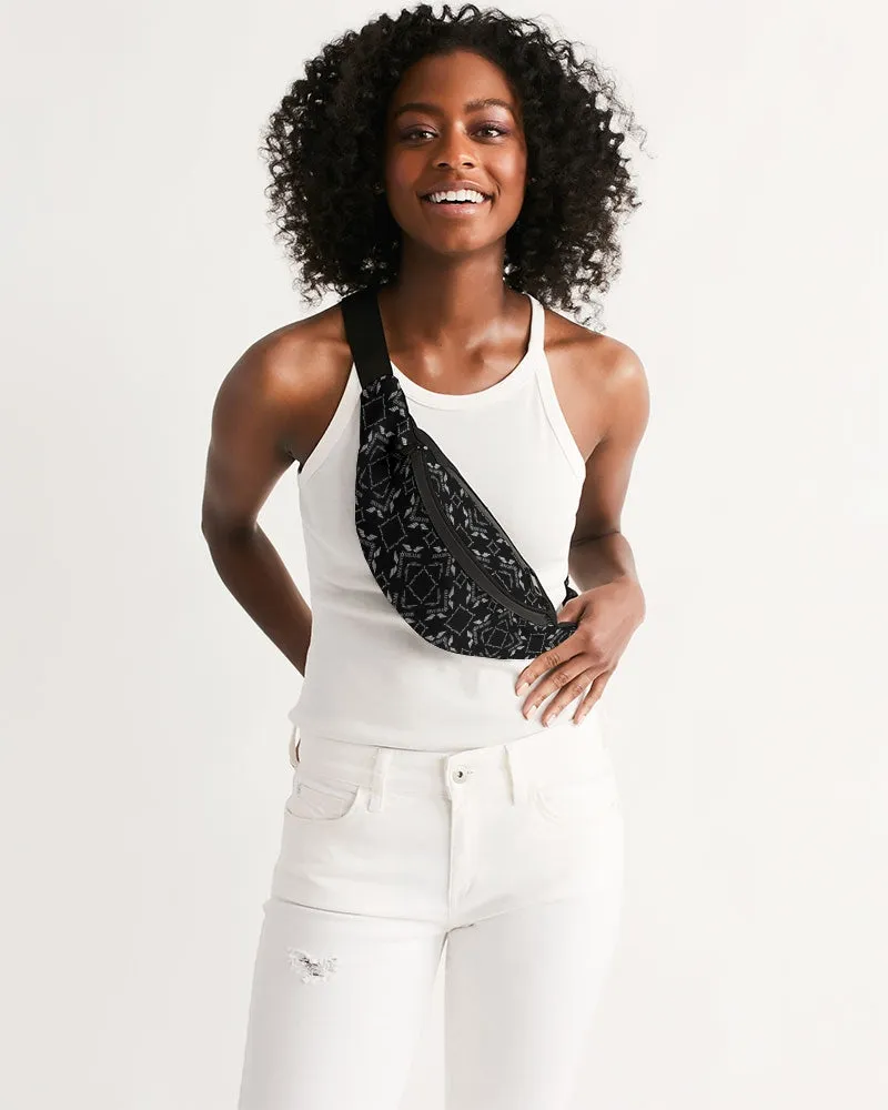 Streamz Black Diamonds Crossbody Sling Bag