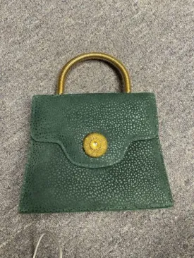 Vintage  green and gold handbag